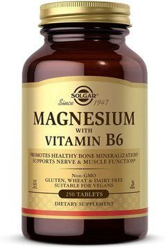 Магний с витамином B-6 Solgar Magnesium with Vitamin B6 250 таблеток 6204 фото