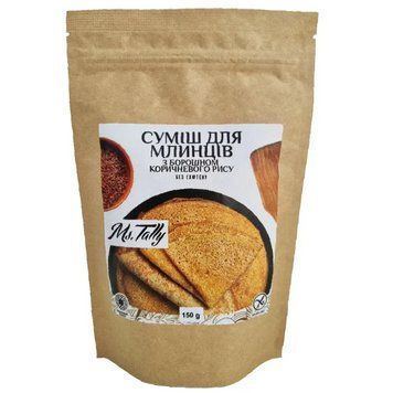 Смесь для блинов мини с мукой коричневого риса. 150 г, TM Ms.Tally 6488 фото