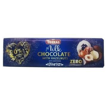 Шоколад молочний з фундуком (без цукру) Торрас Torras stevia milk hazelnuts 300g 2548-2 фото