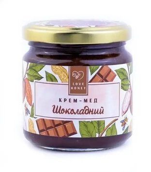 Крем-мед Шоколадный с арахисом 250 г TM LOVE HONEY 5071 фото