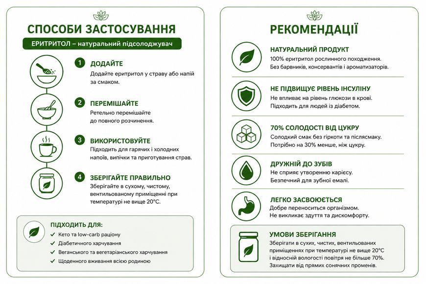 Эритритол (эритрит) натуральный сахарозаменитель 1 кг 1564 фото