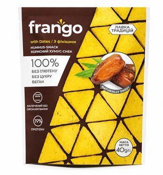 Хумус-снеки з фініками, ТМ Frango, 40 г 2561-2 фото