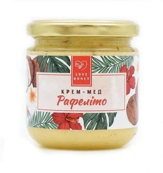 Крем-мед с кокосом и миндалем Рафелито 250 г TM LOVE HONEY 5074 фото