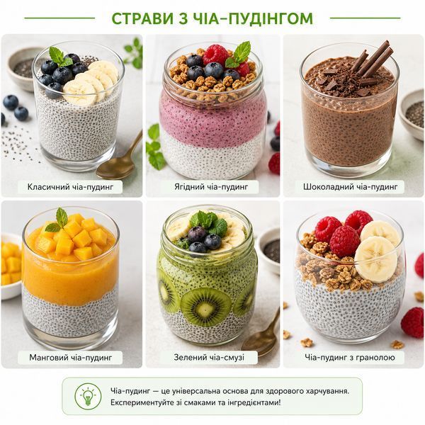 Чіа - пудинг з рослинним молоком ( суміш суха ) 250 г 6223 фото