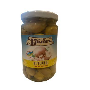 Печериці гриби цілі мариновані ТМ Комора 314 г 5079 фото