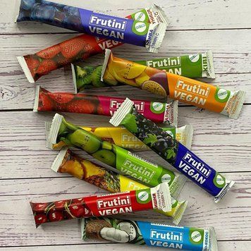 Пастила фруктова асорті "Frutini Vegan" 20 г 10шт. 1577-2 фото