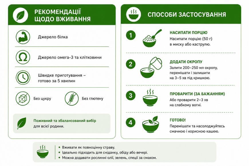 Каша амарантовая с кокосом та ванилью 1 кг 7142 фото