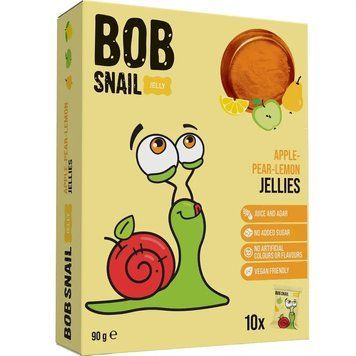 Мармелад фруктовий яблуко-груша-лимон Bob Snail 90 г (10 шт. х 9 г) 5495 фото