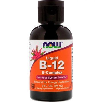Вітамін B-12 Now Foods Liquid B-12 59 мл 4137 фото