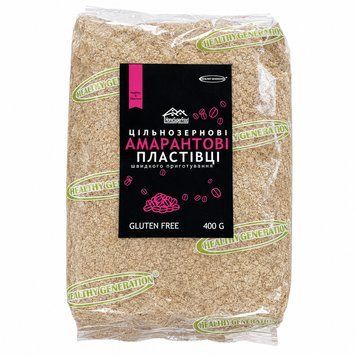 Хлопья амарантовые цельнозерновые Healthy Generation 400 г 6137 фото