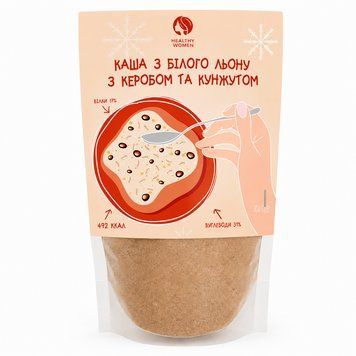 Каша з білого льону з керобом та кунжутом Healthy Women 300 г 5164 фото