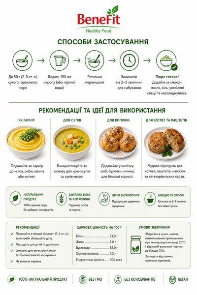 Пюре гороховое сухое (быстрого приготовления) 200 г 2187-5 фото