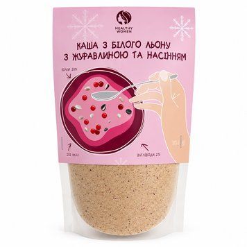 Каша з білого льону з журавлиною Healthy Women 300 г 5166 фото