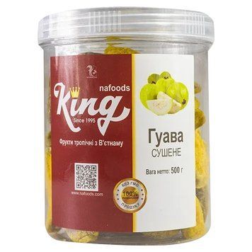 Гуава сушеная натуральная King (банка) 500г 6352 фото